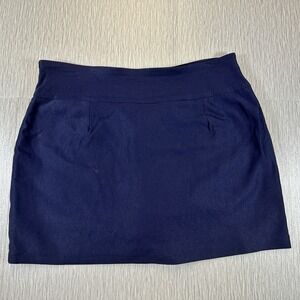 Courtenay Women Athletic Pull On Skort Skirt w/ Shorts Size 6P Pockets Stretch